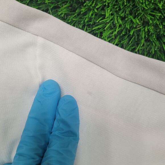 VTG 80s Jantzen Made in USA Polo Shirt Mens Medium Color Block Stripe Knit - Picture 7 of 9